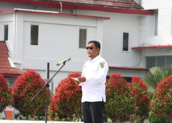Hari Pertama Bertugas, Plt. Bupati Tapsel Pimpin Apel Pagi Gabungan