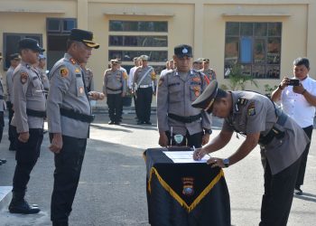 Kapolres Labusel Pimpin Upacara Sertijab Dan Pelantikan KASAT
