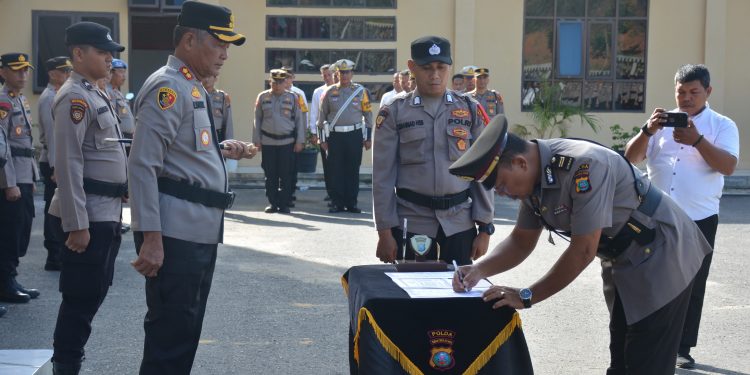 Kapolres Labusel Pimpin Upacara Sertijab Dan Pelantikan KASAT