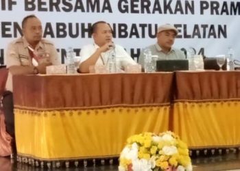 Bawaslu Labusel Lakukan Sosialisasi Pengawasan Partisipatif Bersama Gerakan Pramuka Kwarcab Pada Pemilihan Serentak Thn 2024