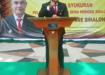 DPC partai Hanura Sekaligus Ketua MPC Pemuda Pacasila Kota Pematangsiantar Ronald Darwin Tampubolon SH, Hadiri Acara Syukuran Franz Theodore Sialoho, Dewan Terpilih Dari Partai Hanura