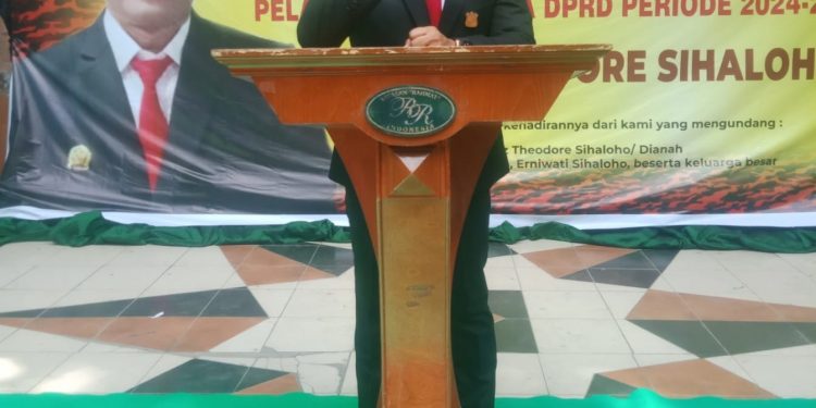 DPC partai Hanura Sekaligus Ketua MPC Pemuda Pacasila Kota Pematangsiantar Ronald Darwin Tampubolon SH, Hadiri Acara Syukuran Franz Theodore Sialoho, Dewan Terpilih Dari Partai Hanura