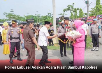 Wabup Labusel Hadiri Acara Pisah Sambut Kapolres