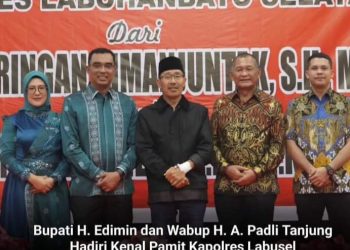 Bupati dan Wabup Kenal Pamit Kapolres Labusel