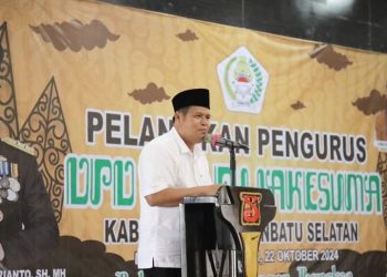 Wakil Bupati Labusel H.Ahmad Padli Tanjung Hadiri Pelantikan DPD Pujakesuma