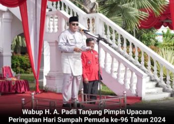 Wabup Ahmad Padli Pimpin Upacara Peringatan Hari Sumpah Pemuda ke-96 Tahun 2024