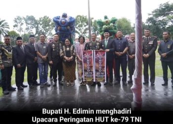 Bupati Labusel H.Edimin Hadiri Peringatan HUT TNI Ke-79 Tahun 2024