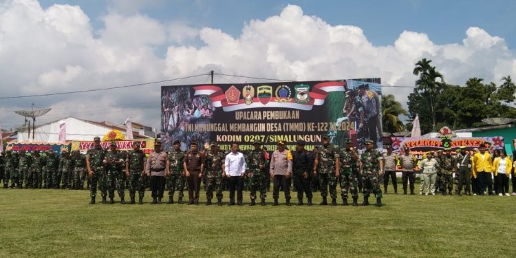 Pemerintah Kota Dan Masyarakat Siap Mendukung Program TMMD Ke 122 TA 2024 Tanjung Pinggir