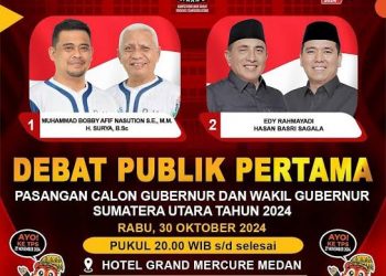 Debat Publik Pertama Pilkada Sumut: Visi Misi dan Adu Program di Grand Mercure Medan