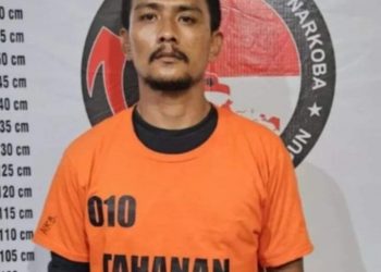 Seorang Pemuda Pengedar Narkoba Di Tangkap Di Lokasi Gudang Sawit