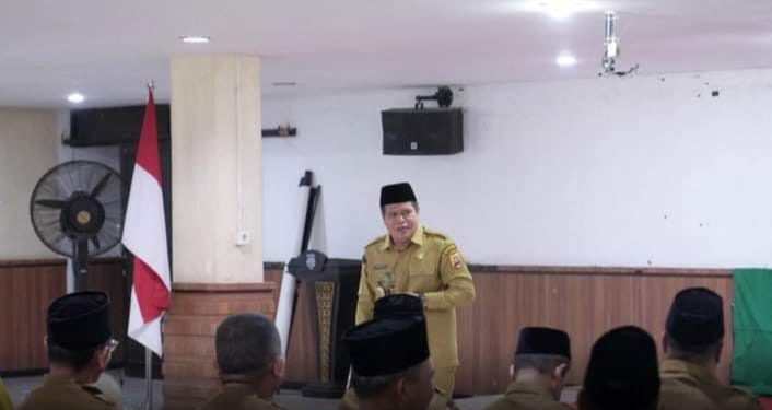 Pesan Wabup saat Pengajian Rutin lingkungan Pemkab Labusel ASN Untuk Meningkatkan Imam dan Taqwa