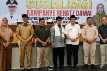 Wakil Bupati Labusel Hadiri Sosialisasi Kampanye Sehat dan Damai untuk Pilkada Serentak 2024
