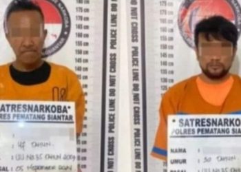 Satnarkoba Polres Kota Pematangsiantar Tangkap Dua Orang Pengedar Narkotika Jenis Sabu Di Jalan Batalyon