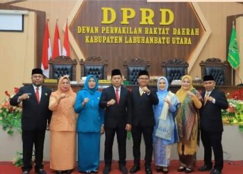Pjs. Bupati Labura Hadiri Pelantikan Pimpinan DPRD Labura Masa Bakti 2024-2029