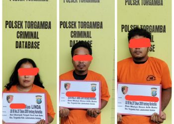 Polres Labusel Berhasil Tangkap Tiga Tersangka Narkotika Di Kec.Torgamba