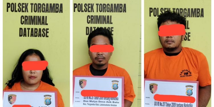 Polres Labusel Berhasil Tangkap Tiga Tersangka Narkotika Di Kec.Torgamba