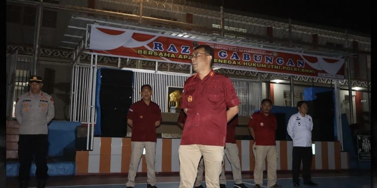 Lapas Narkotika Kelas IIA Pematangsiantar Gelar Razia Gabungan Bersama TNI, Polri, dan BNN Simalungun untuk Jaga Keamanan dan Ketertiban