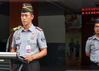 Lapas Pematang Siantar Laksanakan Apel Pagi dan Penyematan Tanda Kenaikan Pangkat Pegawai