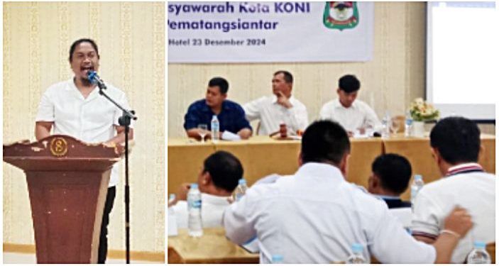 Rio Siahaan Terpilih Sebagai Ketua KONI Kota Pematangsiantar Periode 2024/2025, Dari Hasil Musyawarah Kota