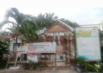 Proyek Pekerjaan Rehabillitasi Gedung Aula Kantor Desa Ujung Gading Baru Sei Kanan Dipertanyakan
