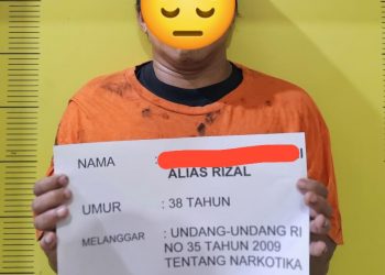 Pengedar Narkoba di Desa Asam Jawa Ditangkap, Lukai Anggota Polisi Saat Penangkapan