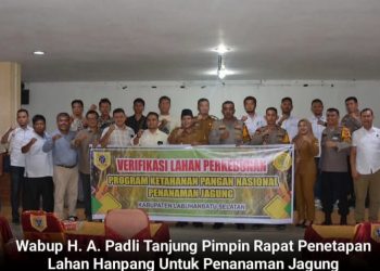 Wabup Ahmad Padli Tanjung Pimpin Rapat Penetapan Lahan Hanpang Untuk Penanaman Jagung