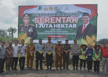 Polres Labusel Gelar Penanaman Jagung Serentak 1 Juta Hektar Secara Nasional di Torgamba