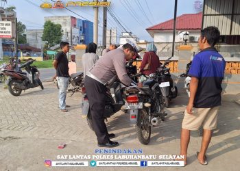 Satlantas Polres Labusel Intensifkan Penindakan Pelanggaran Lalu Lintas Pada Operasi Keselamatan Toba 2025