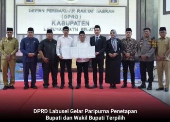 DPRD Labusel Gelar Paripurna Penetapan Bupati dan Wakil Bupati Terpilih