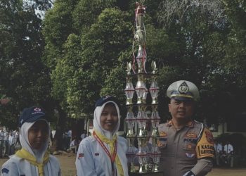Kasat Lantas Polres Binjai Jadi Irup Pada Upacara Bendera di SMA Negeri 2 Binjai