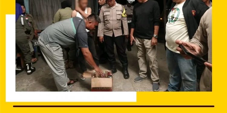 Satpol PP Paluta dan Polsek Padang Bolak Gelar Razia Penyakit Masyarakat