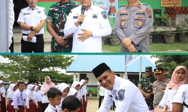 Pemkab Labusel, Launching Program Makanan Bergizi Gratis