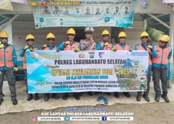 Satlantas Polres Labusel Sosialisasikan Operasi Keselamatan Toba 2025 Kepada Masyarakat