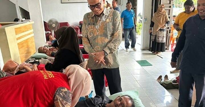 Cabang Dinas Pendidikan Aceh Tamiang Bekerjasama Dengan UTD Rumkit Umum Muda Sedia Gelar Donor Darah
