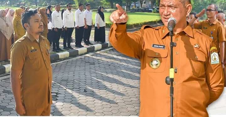 Bupati Armia Hadiri Kegiatan Sergab Untuk Meningkatkan Produksi Gabah Yang Berkualitas Untuk Kesejahteraan Petani