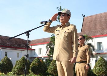 Perdana Apel Gabungan Setelah Dilantik, Bupati : Kami Hadir di Tapsel Ingin Membawa Perubahan