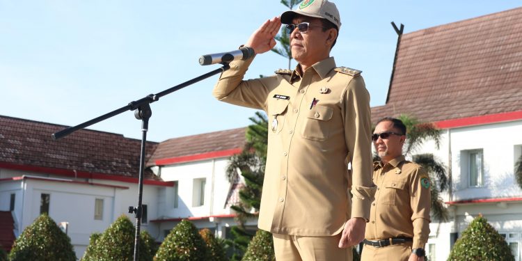 Perdana Apel Gabungan Setelah Dilantik, Bupati : Kami Hadir di Tapsel Ingin Membawa Perubahan