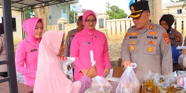 Polres Aceh Tamiang Gelar Pasar Murah Selama Dua Hari Berturut -turut