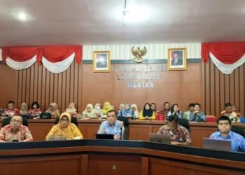 Pemkab Labusel ikuti Zoom Meeting Penilaian Kinerja Pelaksanaan 8 aksi Konvergensi Percepatan Penurunan Stunting Tahun 2024