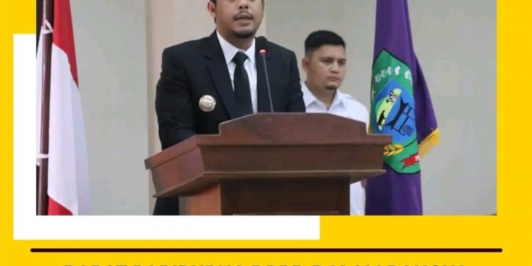 Bupati Paluta Hadiri Rapat Paripurna DPRD Padang Lawas Utara Periode 2025-2030