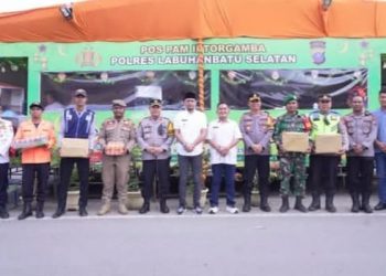 Bupati Fery Sahputra dan Kapolres Tinjau Pos Pengamanan 2025
