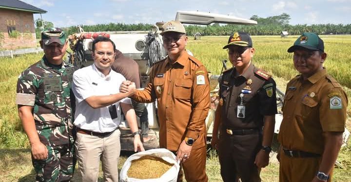 Bupati Armia Hadiri Kegiatan Sergab Untuk Meningkatkan Produksi Gabah Yang Berkualitas Untuk Kesejahteraan Petani