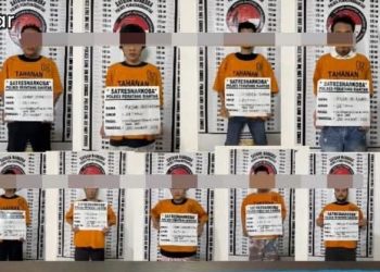 Satresnarkoba Kota Pematangsiantar  Tangkap 9  Komplotan  Pengedar Sabu Jalan Jorlang