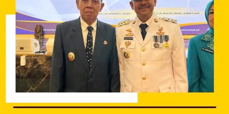 Wakil Bupati Paluta Hadiri Pelantikan Bupati dan Wakil Bupati Madina Periode 2025-2030 oleh Gubsu di Medan