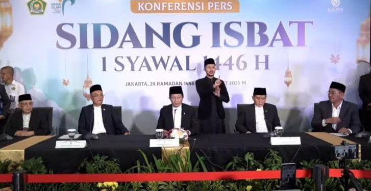 Pemerintah Tetapkan Hari Raya Idul Fitri 1446 H Jatuh pada Senin, 31 Maret 2025
