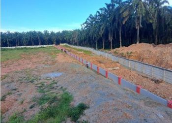 Diduga Tak Sesuai Bestek, Pagar Lapas Kotapinang Baru Dibangun Ambruk