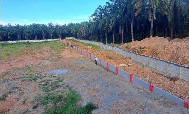 Diduga Tak Sesuai Bestek, Pagar Lapas Kotapinang Baru Dibangun Ambruk