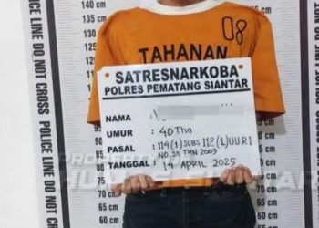 Edarkan Narkotika Jenis Sabu Di Jalan Melati, Salah Satu Warga Sibatu Batu Diringkus Polres Kota Pematangsiantar
