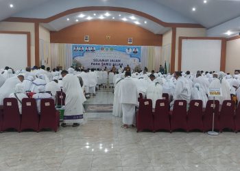 174 Calon Jemaah Haji Asal.Tapsel Resmi Diberangkatkan ke Tanah Suci Melalui Embarkasi Medan