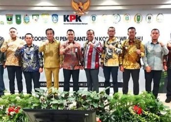 Bupati Labusel Fery Sahputra Hadiri Rakor Penguatan Sinergi antara KPK dan Pemerintah Daerah